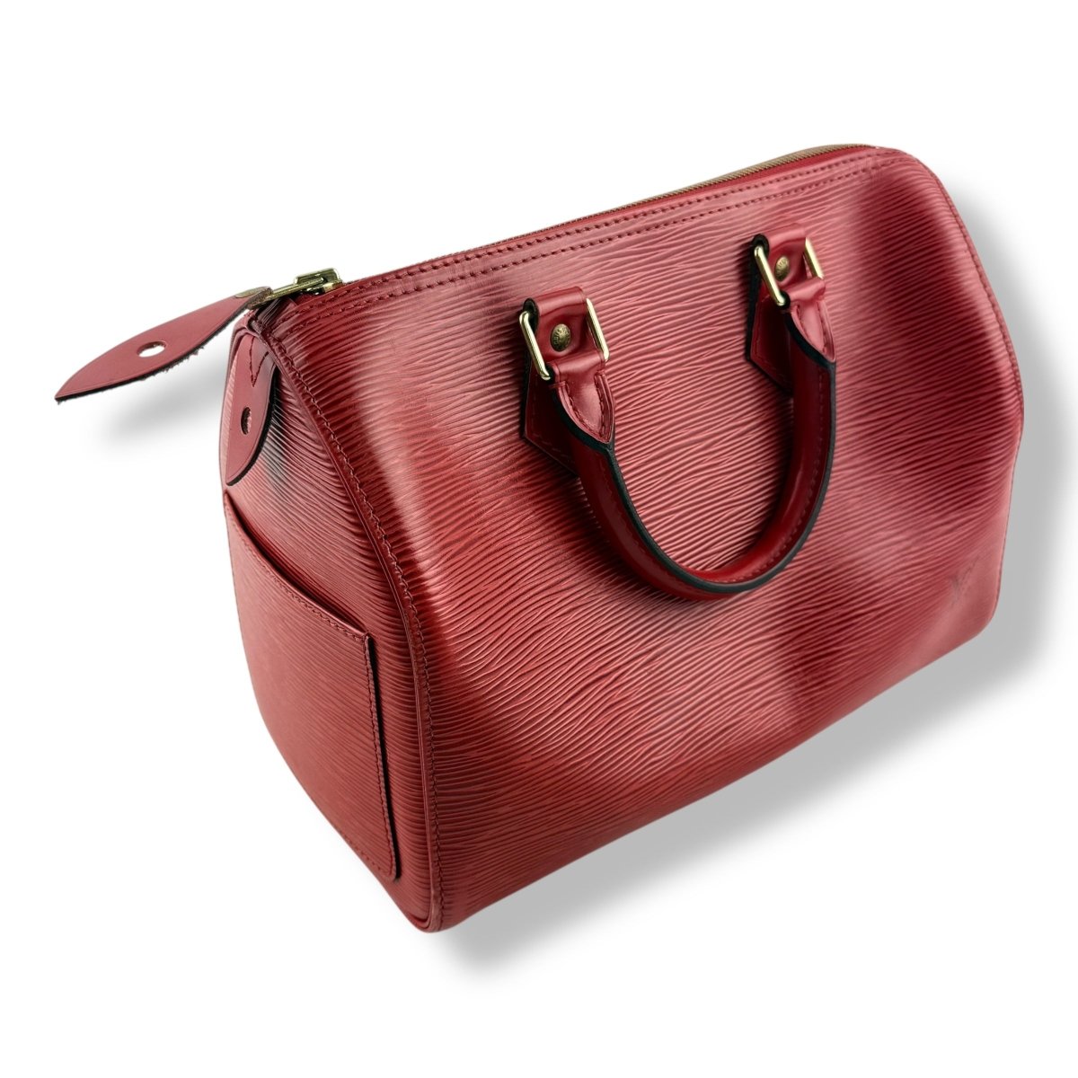 Louis Vuitton Red Epi Leather Speedy 28 Handbag