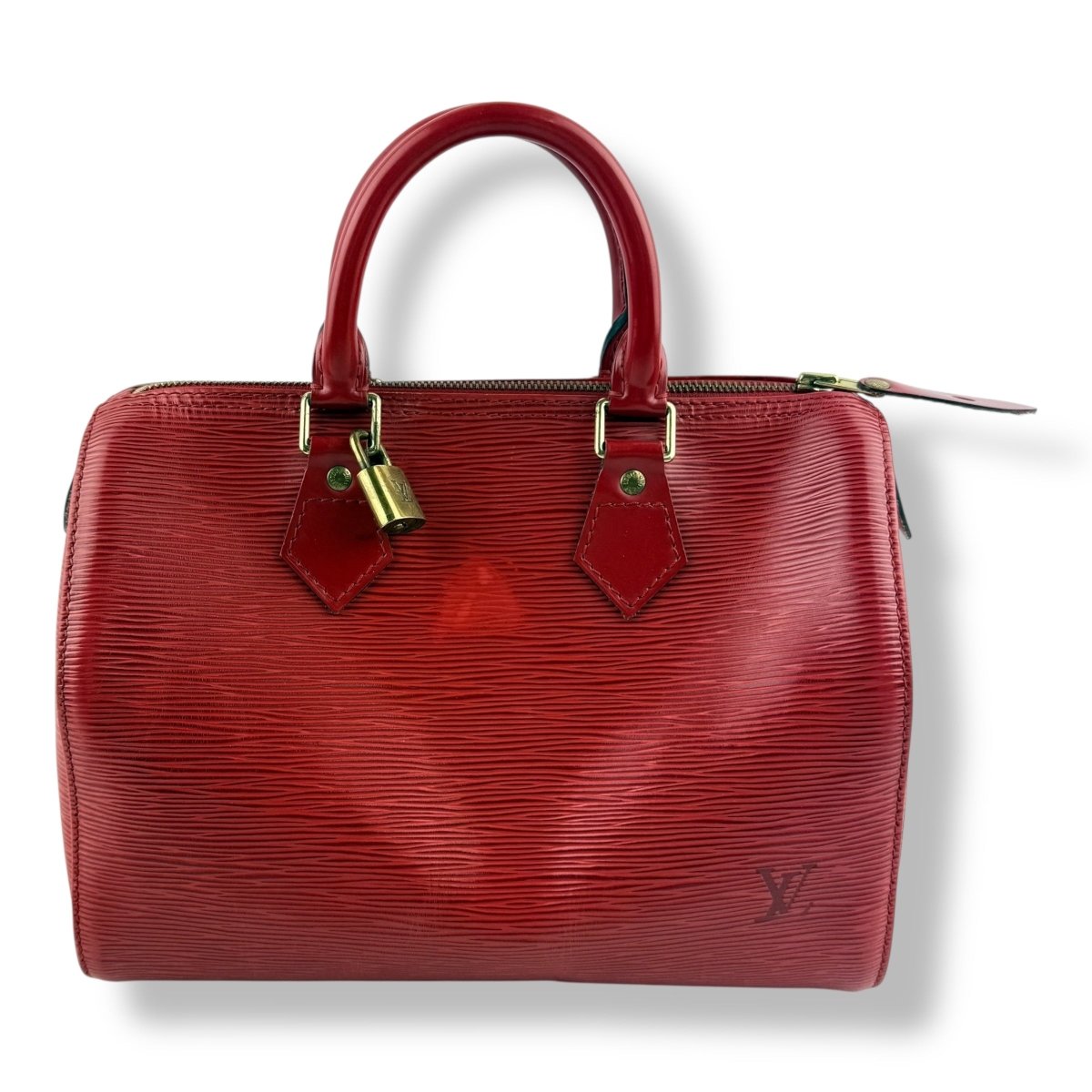 Louis Vuitton Red Epi Leather Speedy 28 Handbag