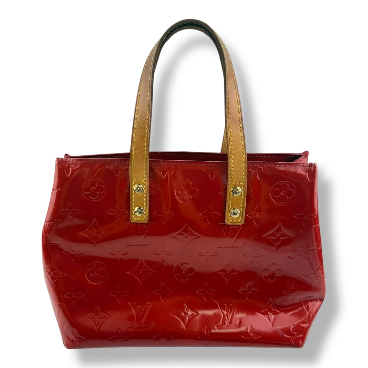 Louis Vuitton Red Vernis Reade PM Tote