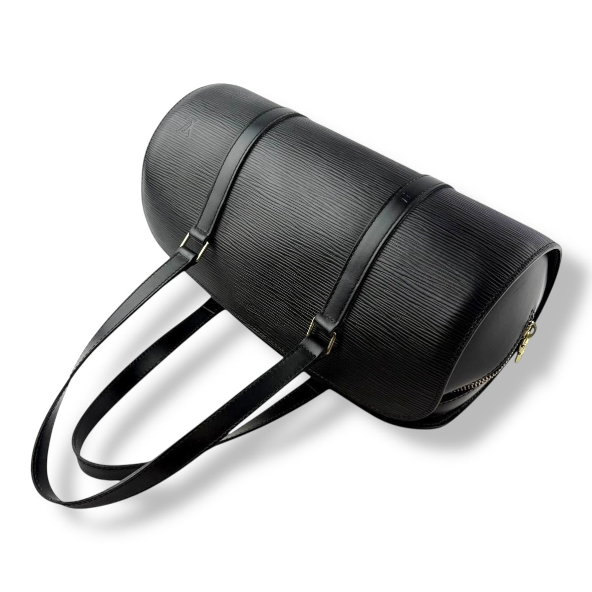 Louis Vuitton Soufflot Black Epi Leather Handbag