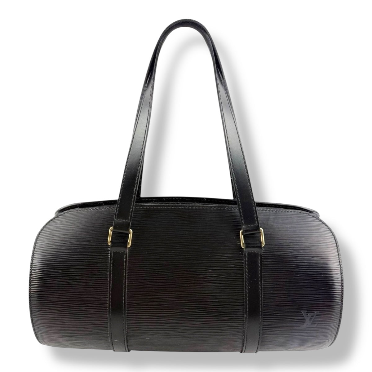 Louis Vuitton Soufflot Black Epi Leather Handbag