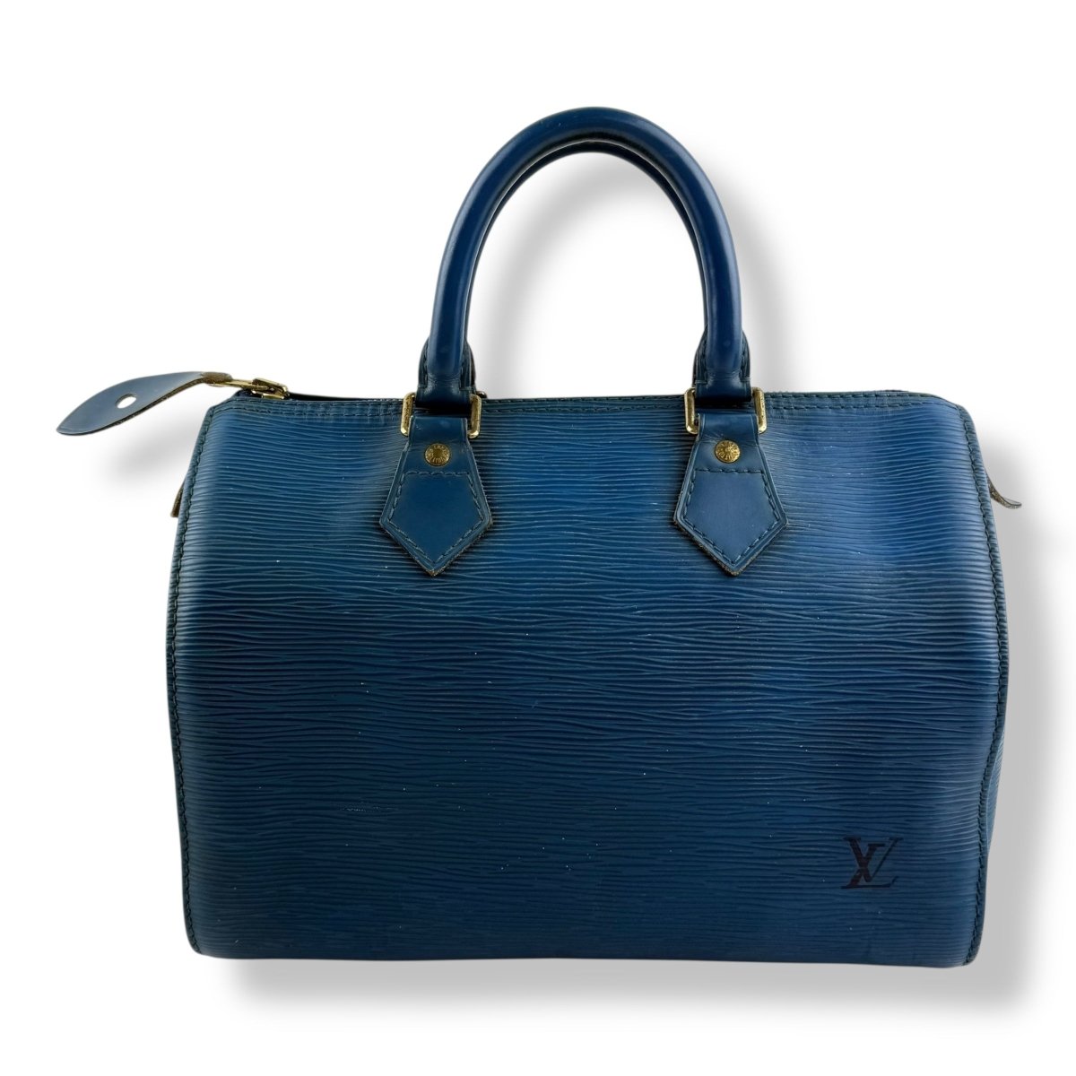 Louis Vuitton Speedy 25 Epi Leather Blue Handbag