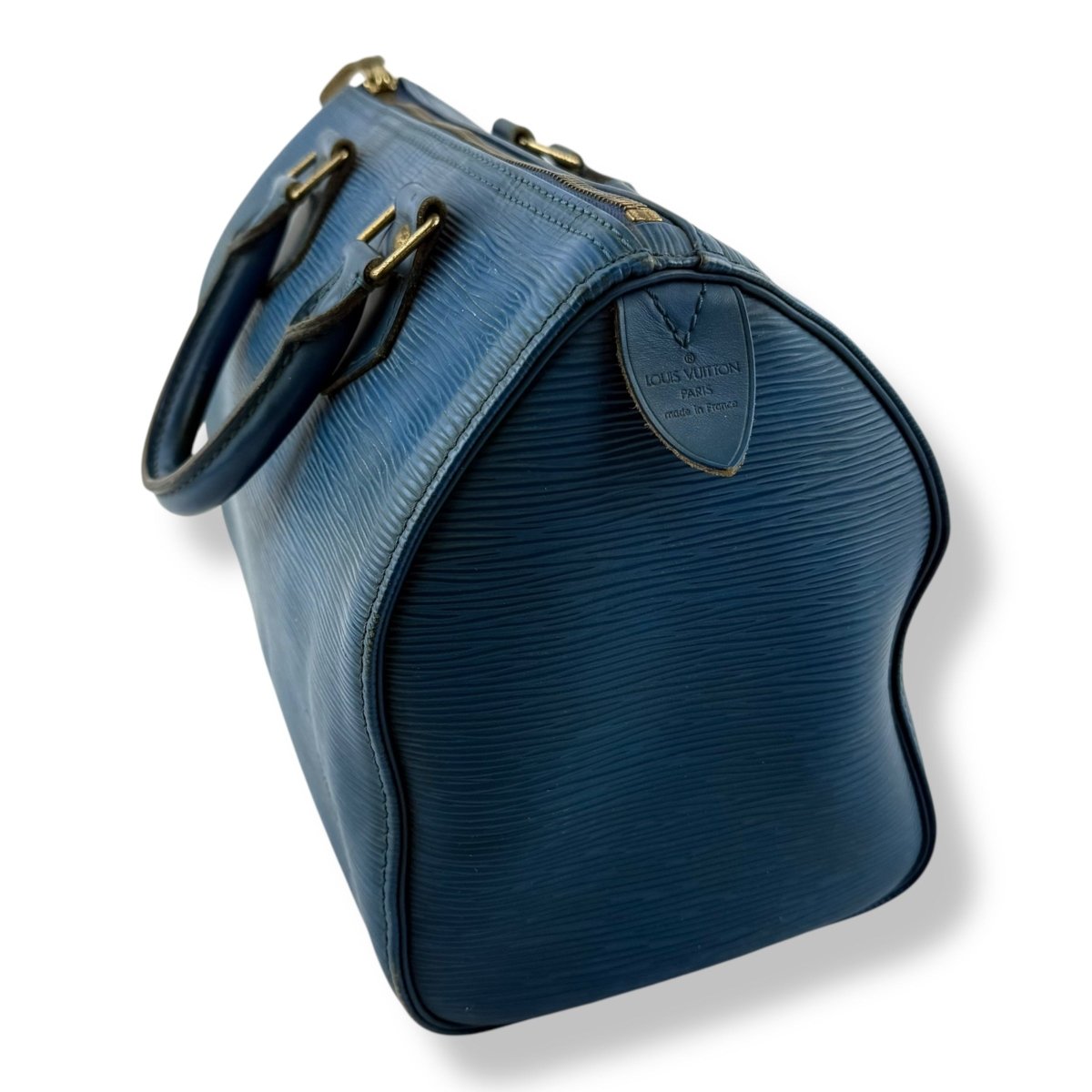 Louis Vuitton Speedy 25 Epi Leather Blue Handbag