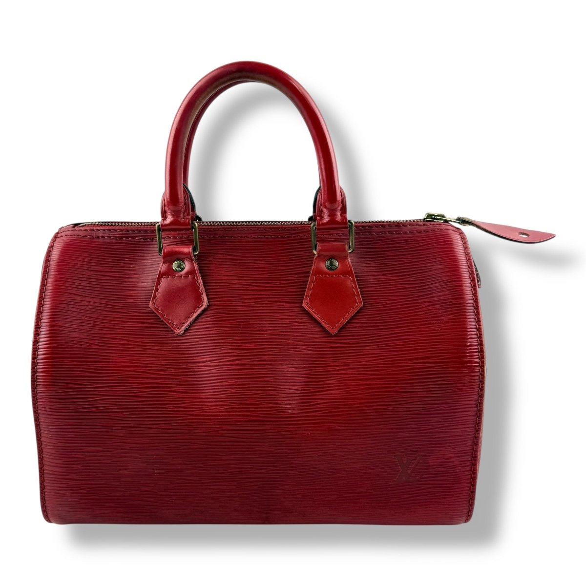 Louis Vuitton Speedy 25 Epi Leather Red Handbag