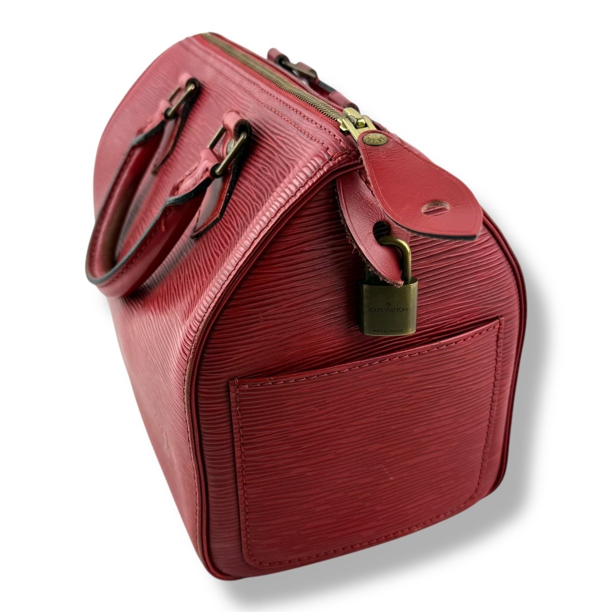 Louis Vuitton Speedy 25 Epi Leather Red Handbag