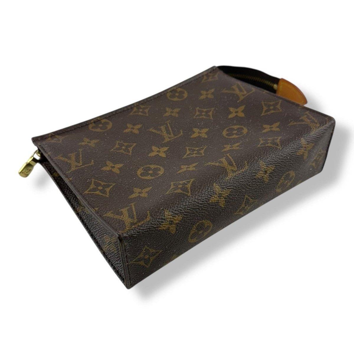 Louis Vuitton Vintage Brown Monogram Toiletry Pouch 19 Bag