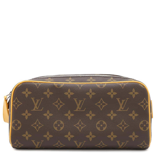 LOUIS VUITTON Dop kit SaffronYellowM12643 Monogram Macassar Canvas Size 35H
