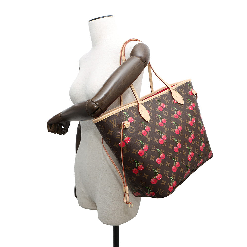 LOUIS VUITTON LV × TM Neverfull BrownM13263 MonogramCherry Size MM