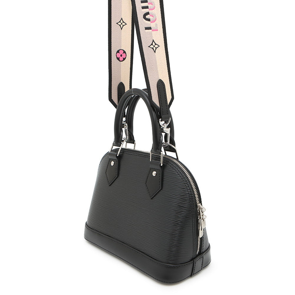 LOUIS VUITTON Alma NoirM59217 Epi Leather Monogram・Flower Size BB