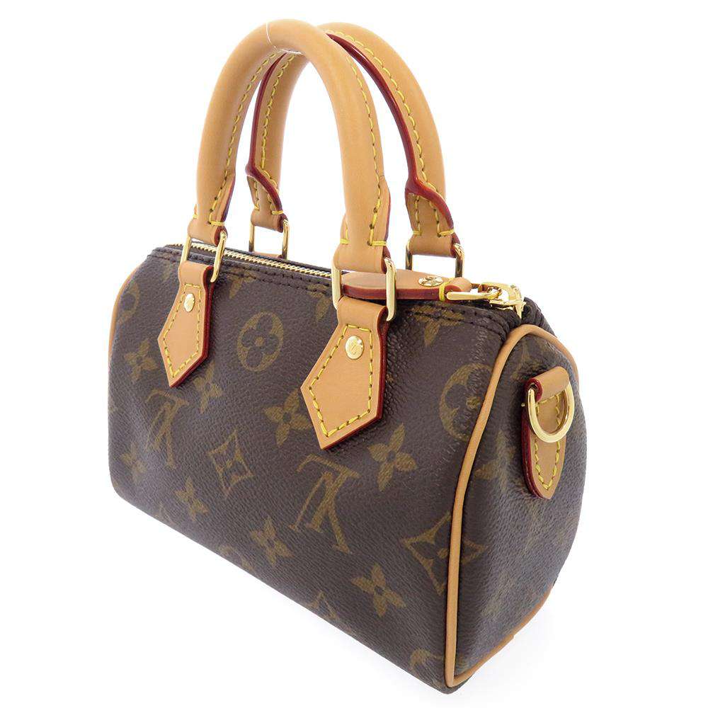 LOUIS VUITTON Nano Speedy BrownM81085 Monogram Size Nano