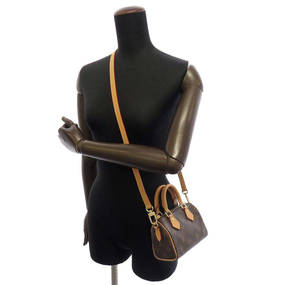 LOUIS VUITTON Nano Speedy BrownM81085 Monogram Size Nano