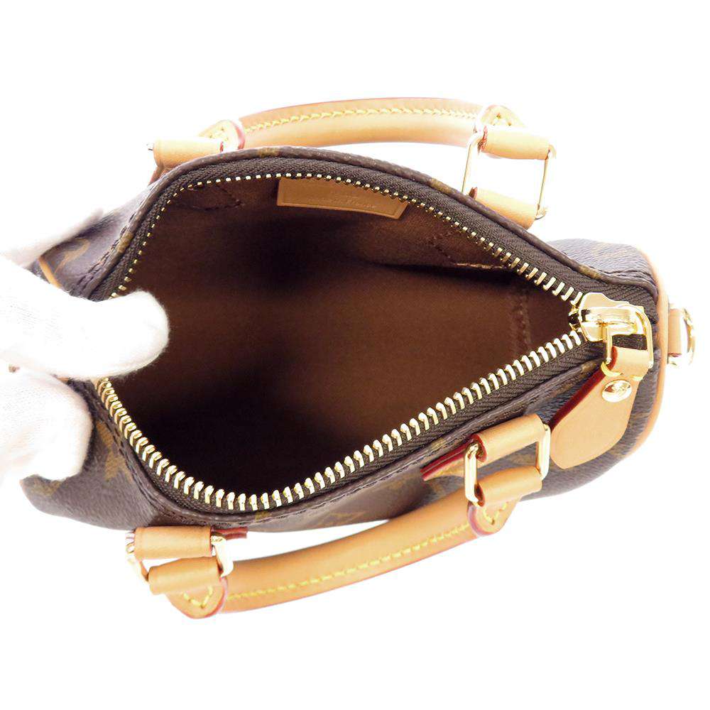 LOUIS VUITTON Nano Speedy BrownM81085 Monogram Size Nano