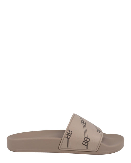 Balenciaga BB Monogram Pool Slides Womens 689030W-1S9N-3020