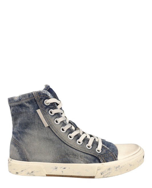 Balenciaga Paris Denim High-Top Sneakers Mens 688752W-3RCL-4090