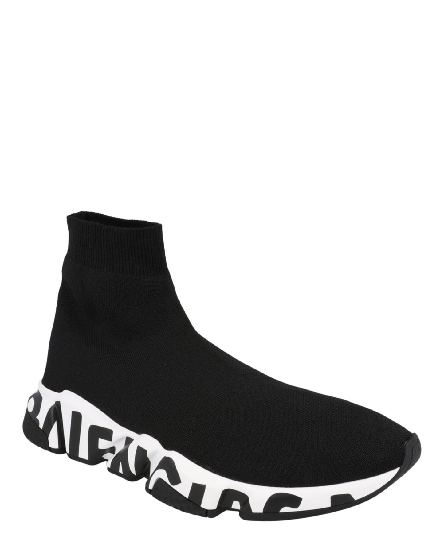 Balenciaga Speed Graffiti Knit High Top Sock Sneakers Mens 645334W-2DB7-1015