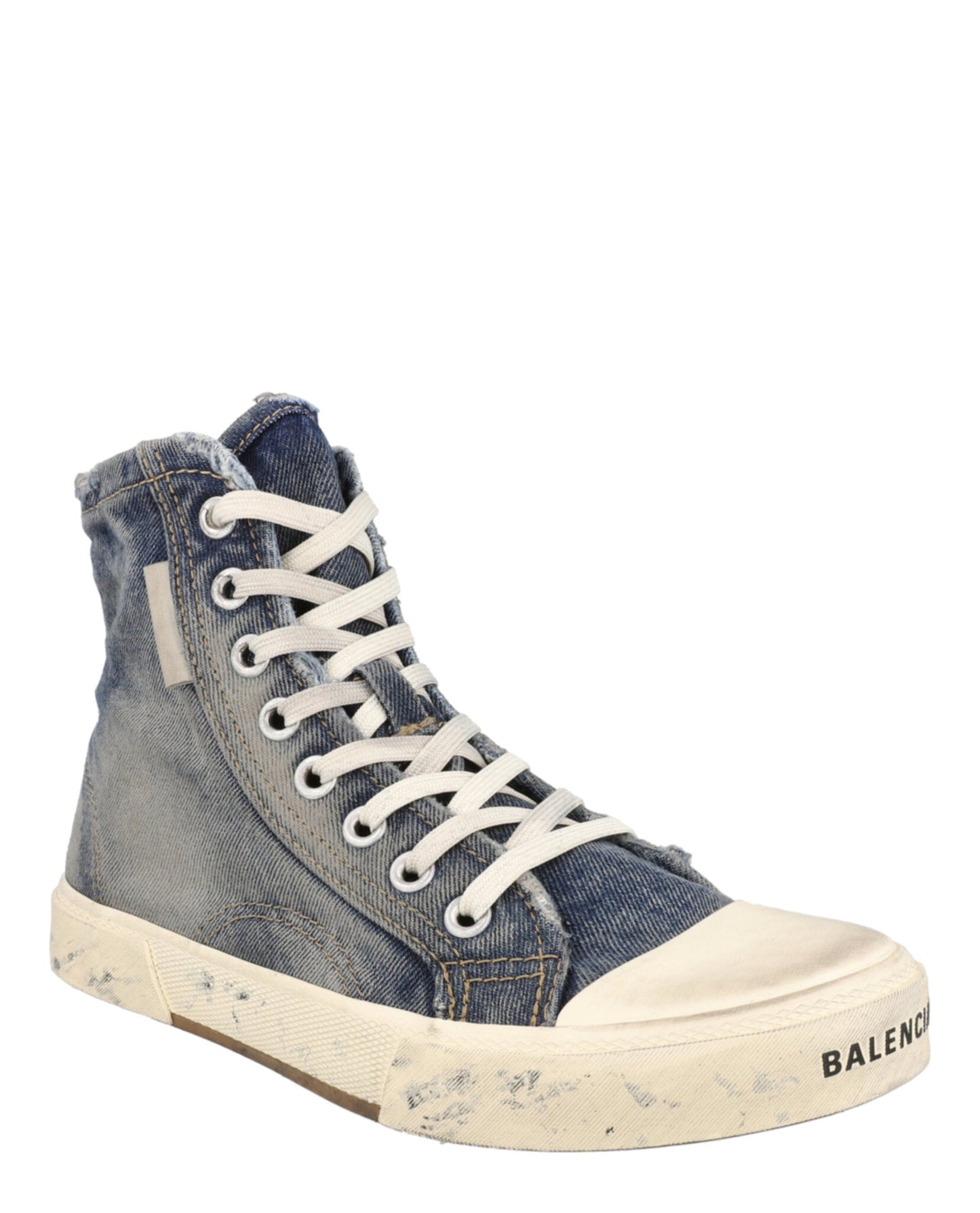 Balenciaga Paris Denim High-Top Sneakers Mens 688752W-3RCL-4090