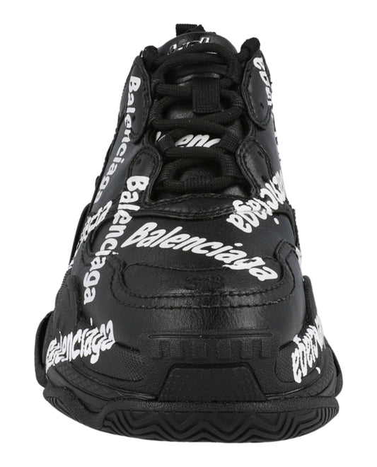 Balenciaga Triple S Logotype Sneakers Womens 524039W-2FAB-1090