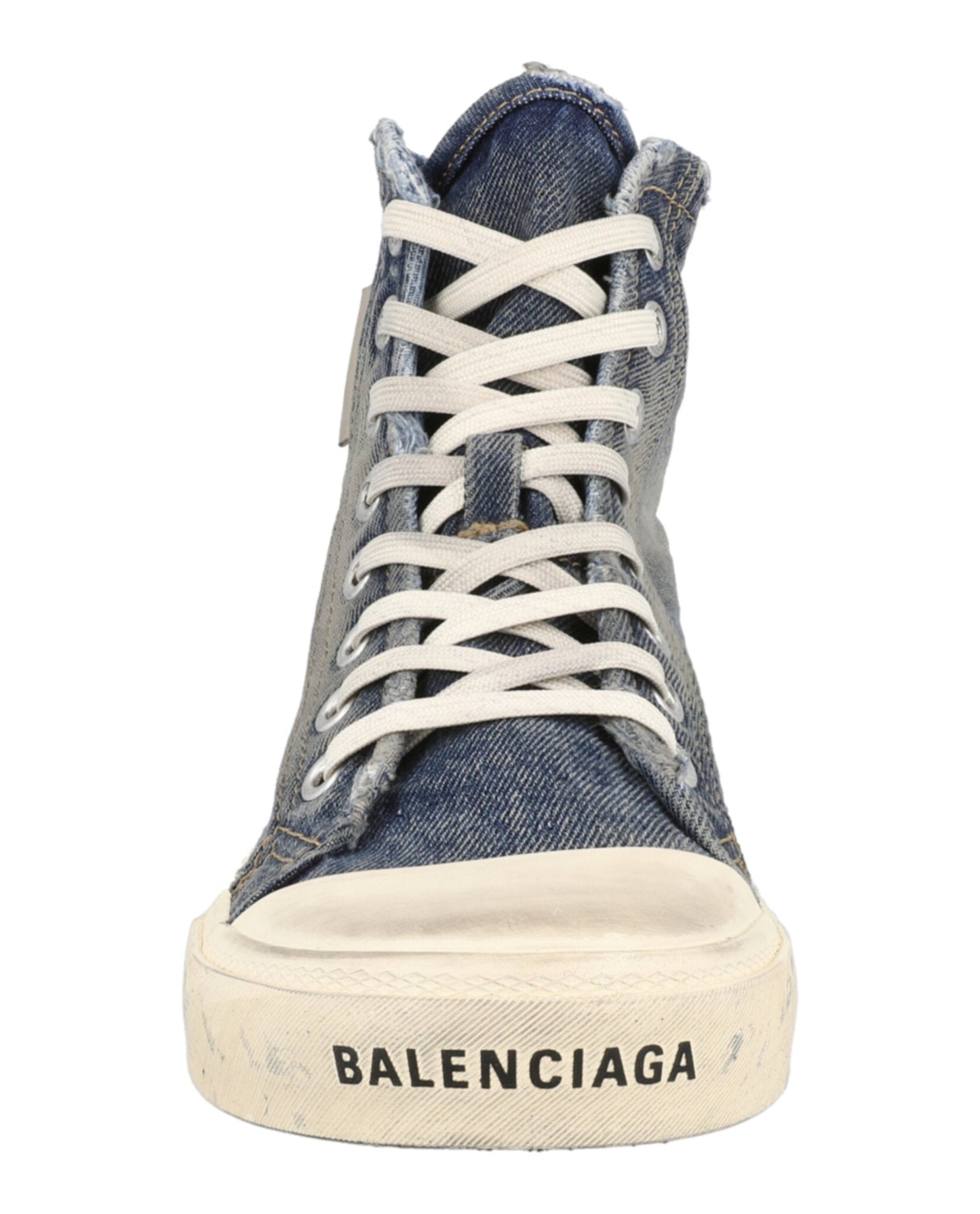 Balenciaga Paris Denim High-Top Sneakers Mens 688752W-3RCL-4090