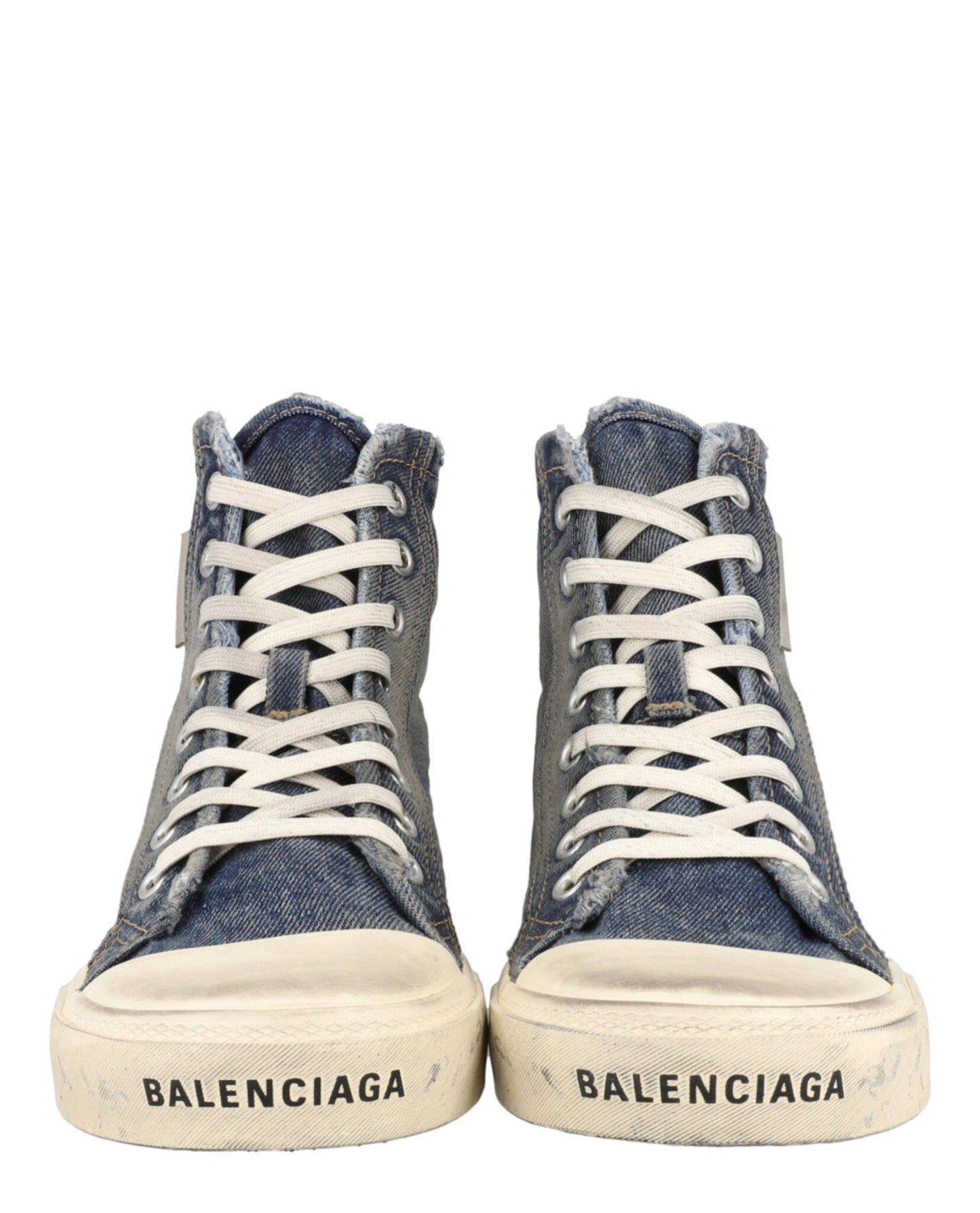 Balenciaga Paris Denim High-Top Sneakers Mens 688752W-3RCL-4090