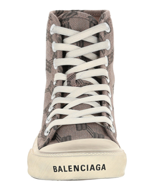 Balenciaga Paris BB Monogram High-Top Sneakers Womens 688756W-3RQ1-2298