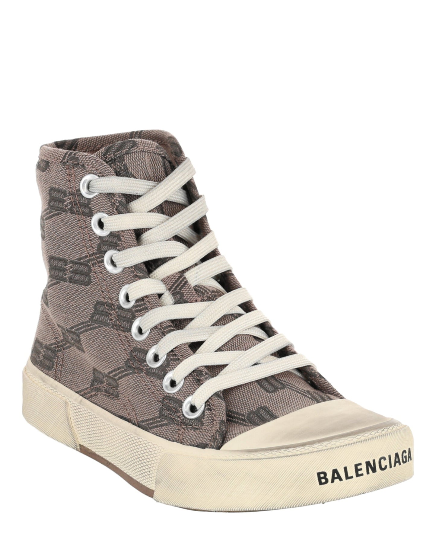 Balenciaga Paris BB Monogram High-Top Sneakers Womens 688756W-3RQ1-2298
