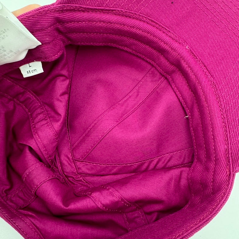 Balenciaga Canvas Peaked Cap in Burgundy
