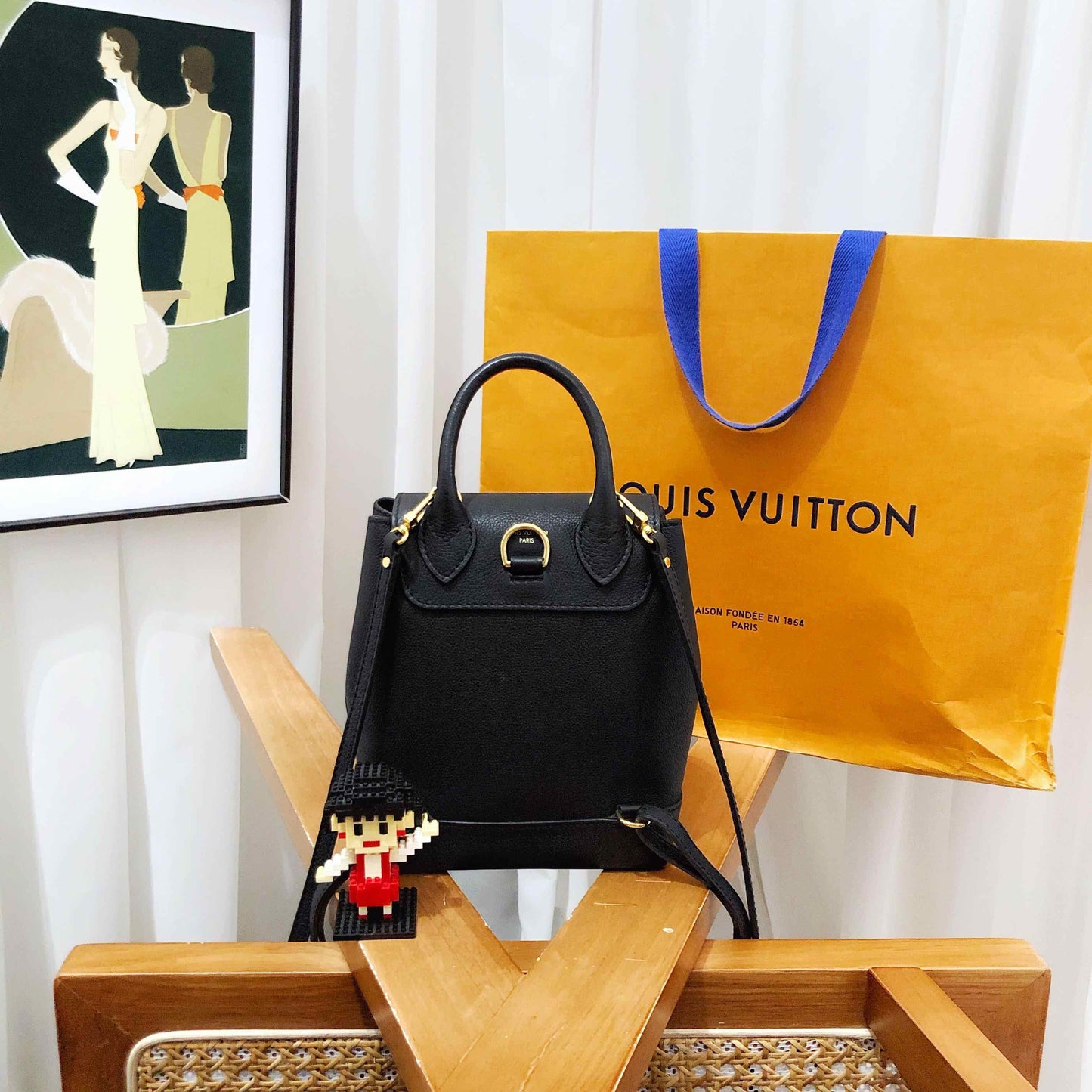 Louis Vuitton Lock Me Black Backpack