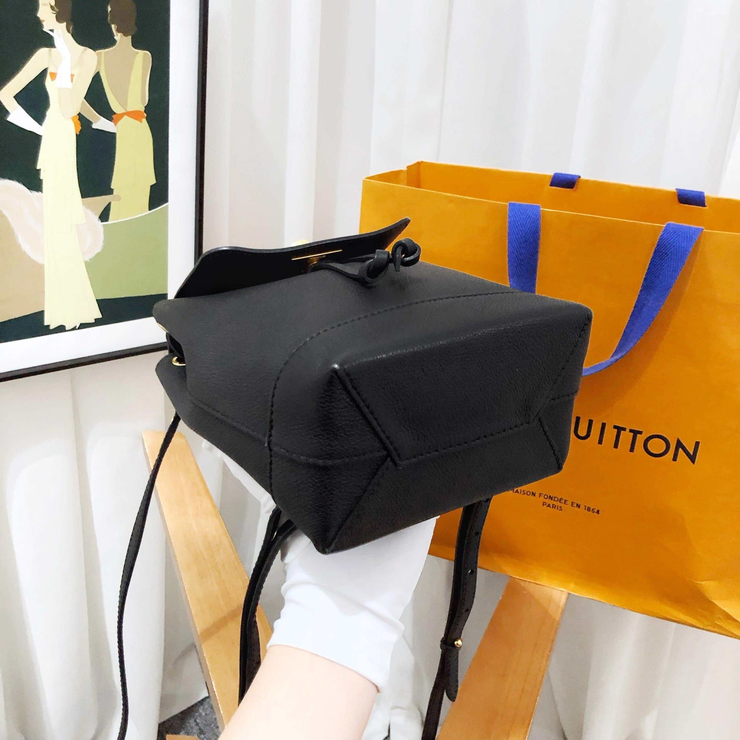 Louis Vuitton Lock Me Black Backpack