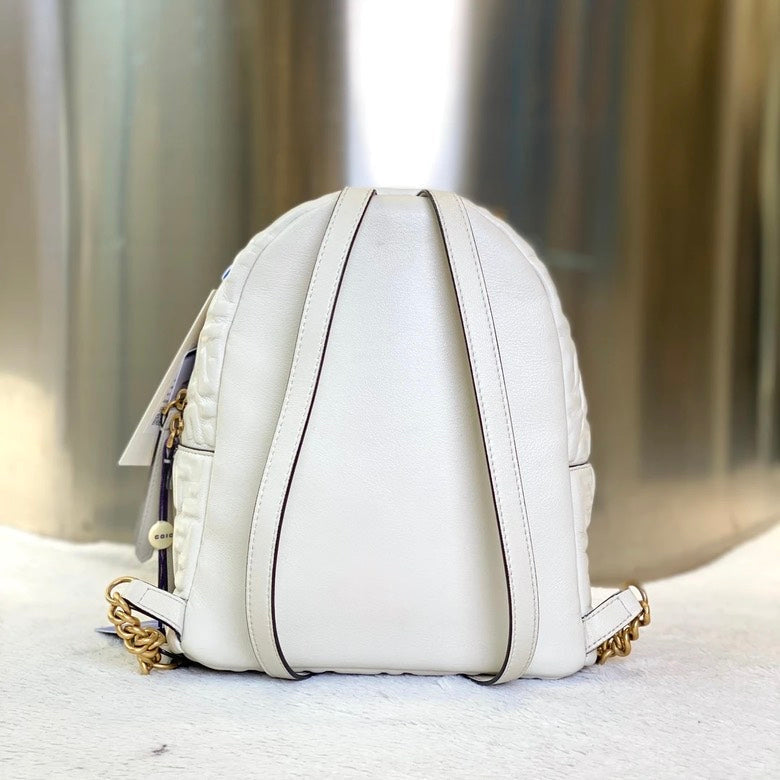 Fendi White Backpack 4647 - Pre-Loved Designer Bag