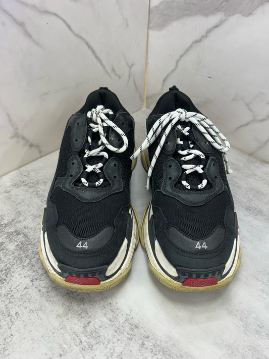 Balenciaga Preloved Triple S Sneakers Black Size 44 LNS3674
