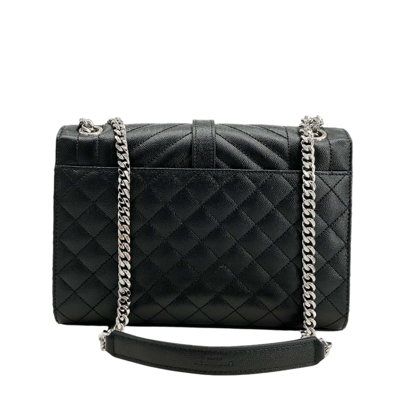 Saint Laurent Grain De Poudre Satchel – Black