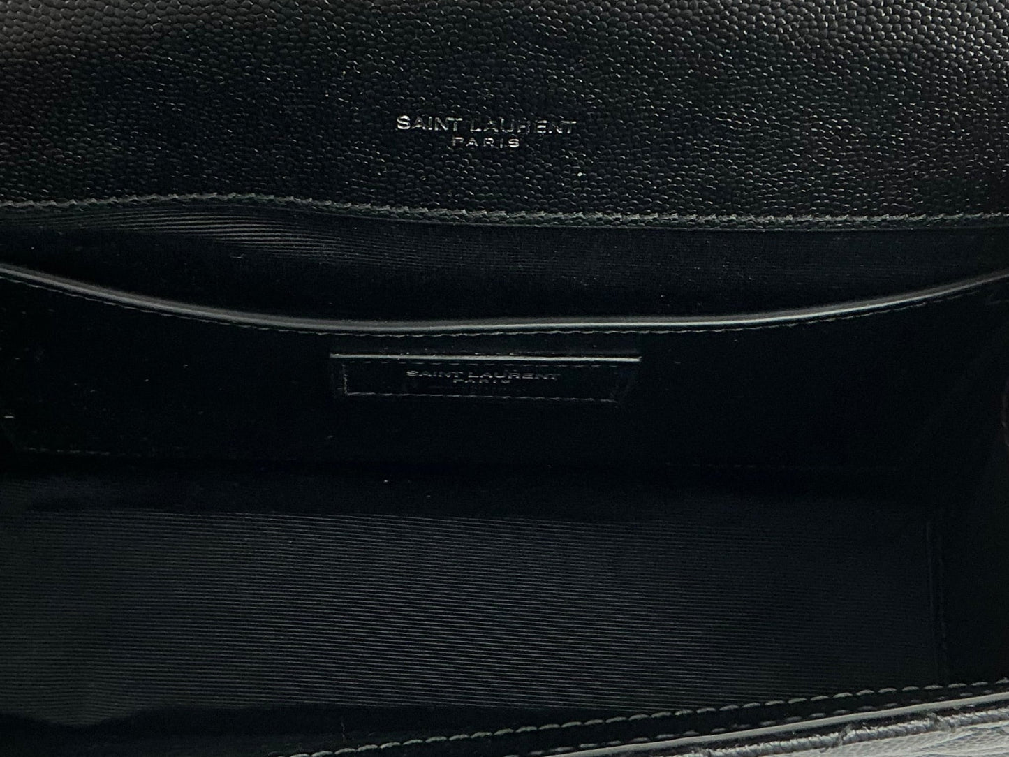 Saint Laurent Grain De Poudre Satchel – Black