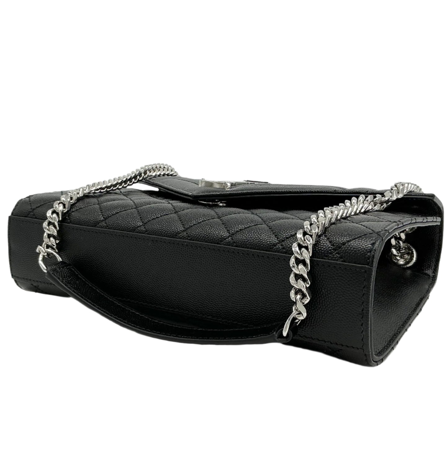 Saint Laurent Grain De Poudre Satchel – Black