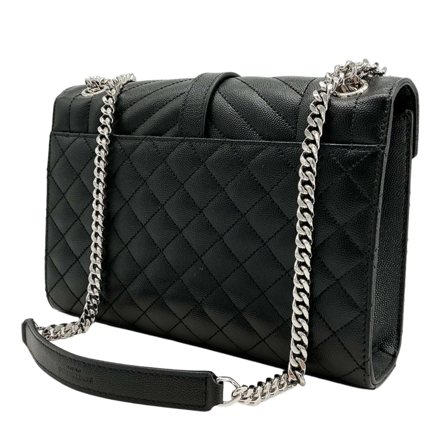 Saint Laurent Grain De Poudre Satchel – Black