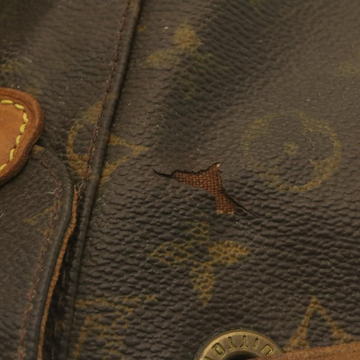 LOUIS VUITTON Monogram Montsouris MM Backpack M51136 LV Auth tp181