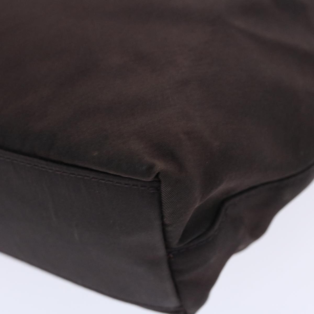 CHRISTIAN DIOR Maris Pearl Hand Bag Nylon Purple Auth yb286